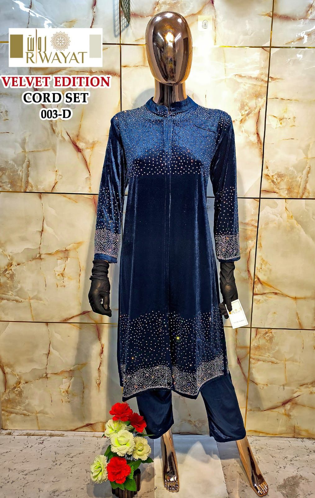 003-D Riwayat Velvet Co Ord Set