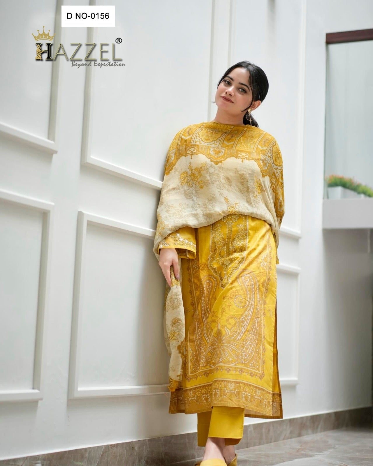 0156 H-M Prints Hazzel Print Pakistani Salwar Suits