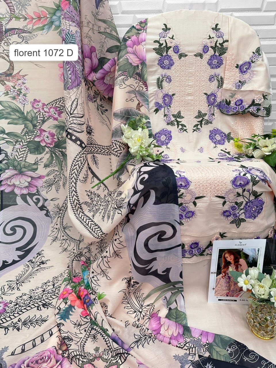 1072-D Florant Pakistani Salwar Suit