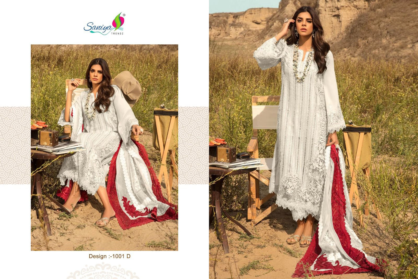 1001 D Saira Sakira Vol 1 Saniya Trendz Chikankari Pakistani Salwar Suits