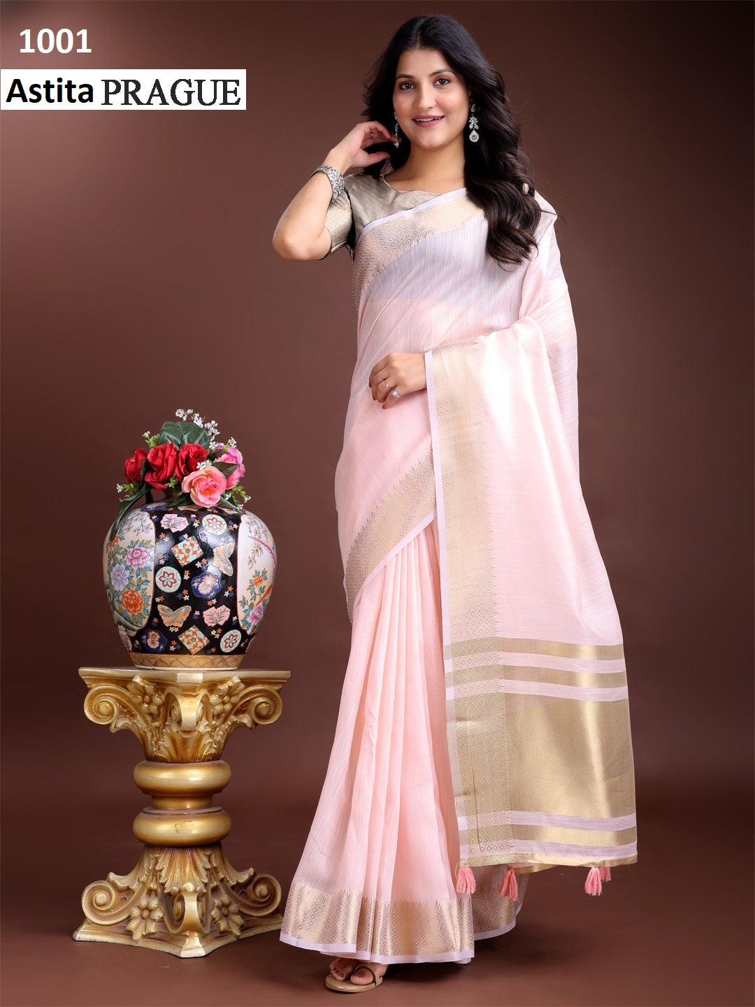 1001 Prague Astita Cotton Sarees