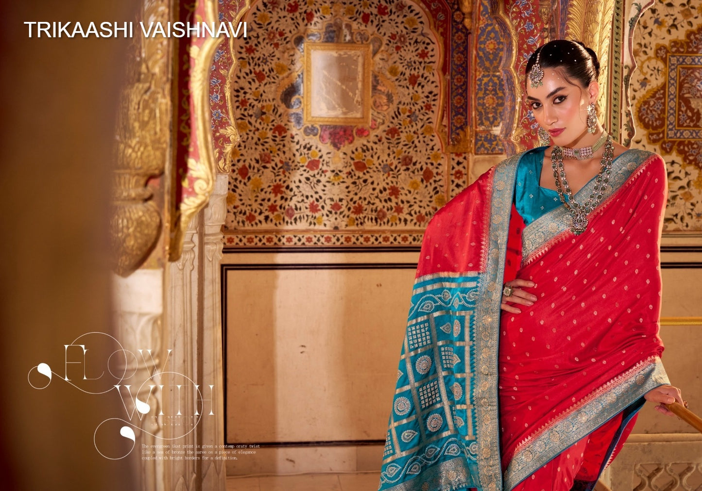 1001 Vaishnavi Trikaashi Satin Silk Sarees