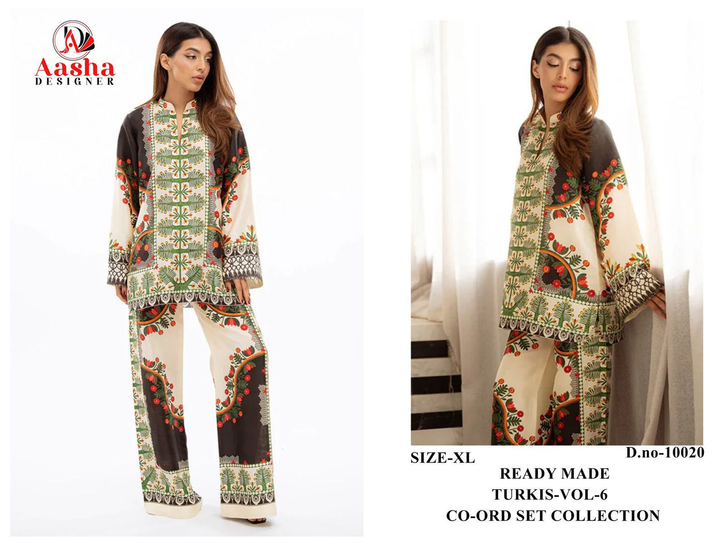 10020 Turkis Vol-6 Aasha Designer Printed Co Ord Set