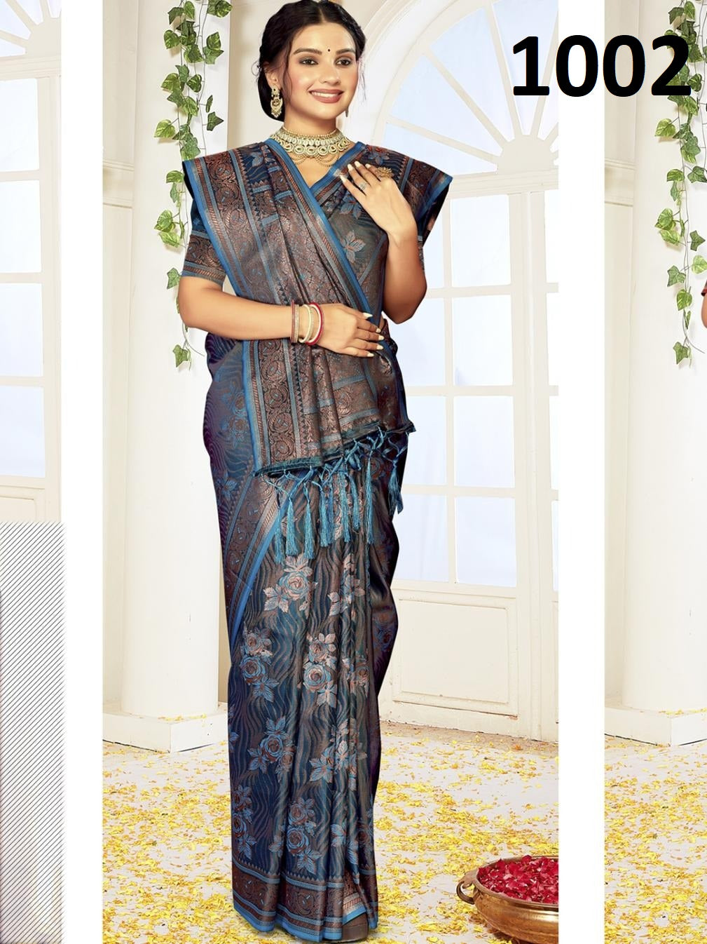 1002 Bhumika Bunawat Satin Sarees