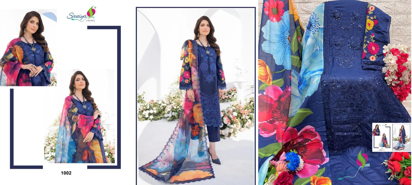 1002 Karma Collection Vol 1 Saniya Trendz Pakistani Salwar Suits