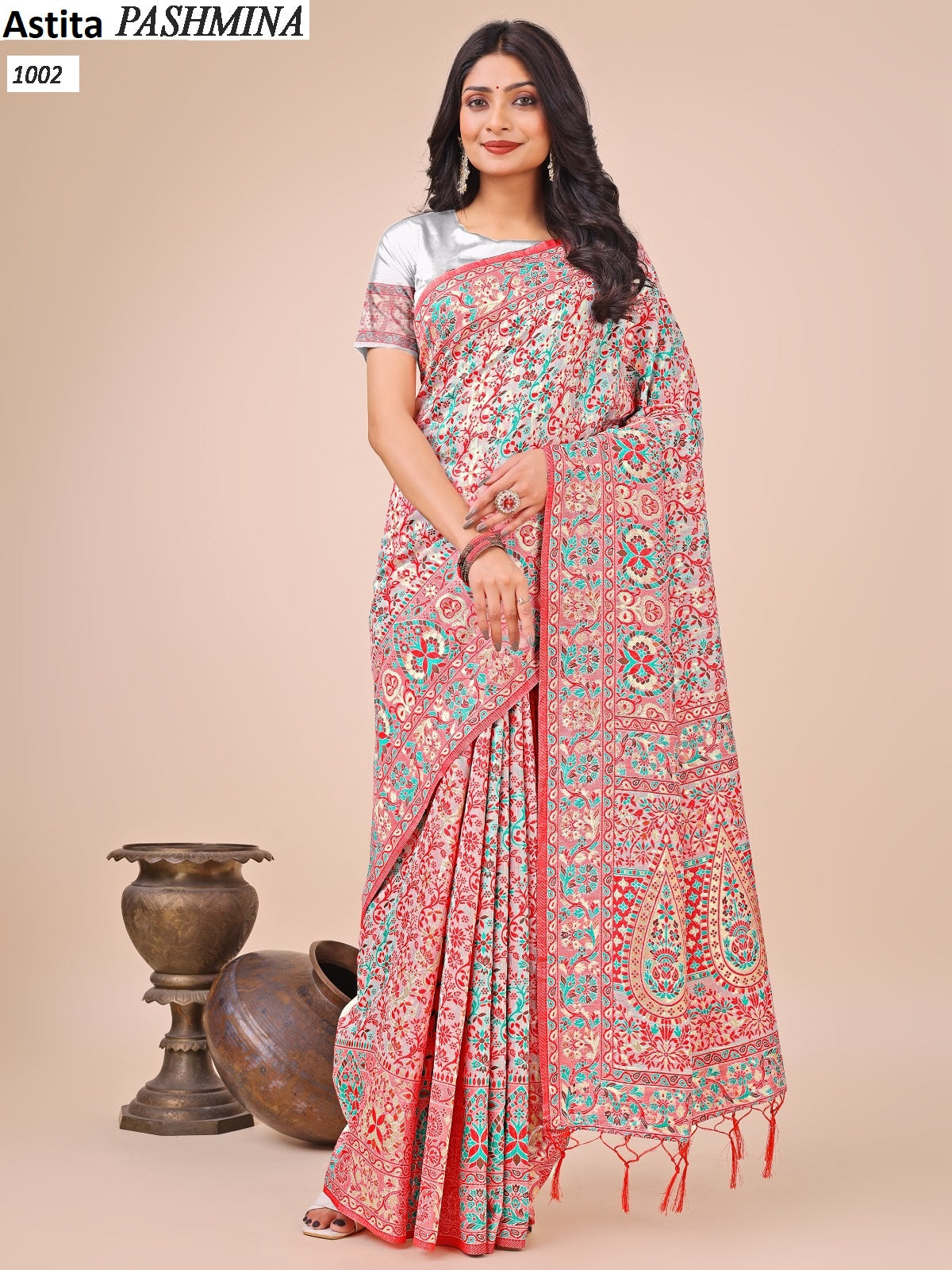 1002 Pashmina Astita Cotton Sarees