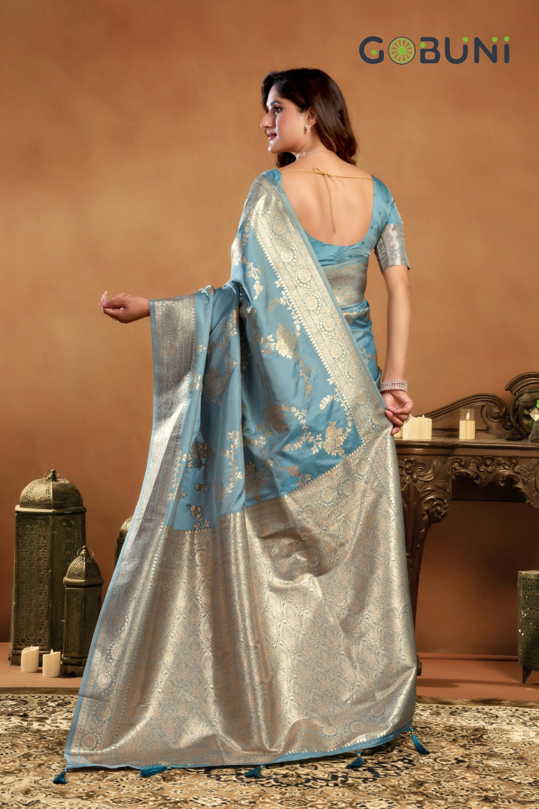 1002 Srivalli Gobuni Silk Sarees