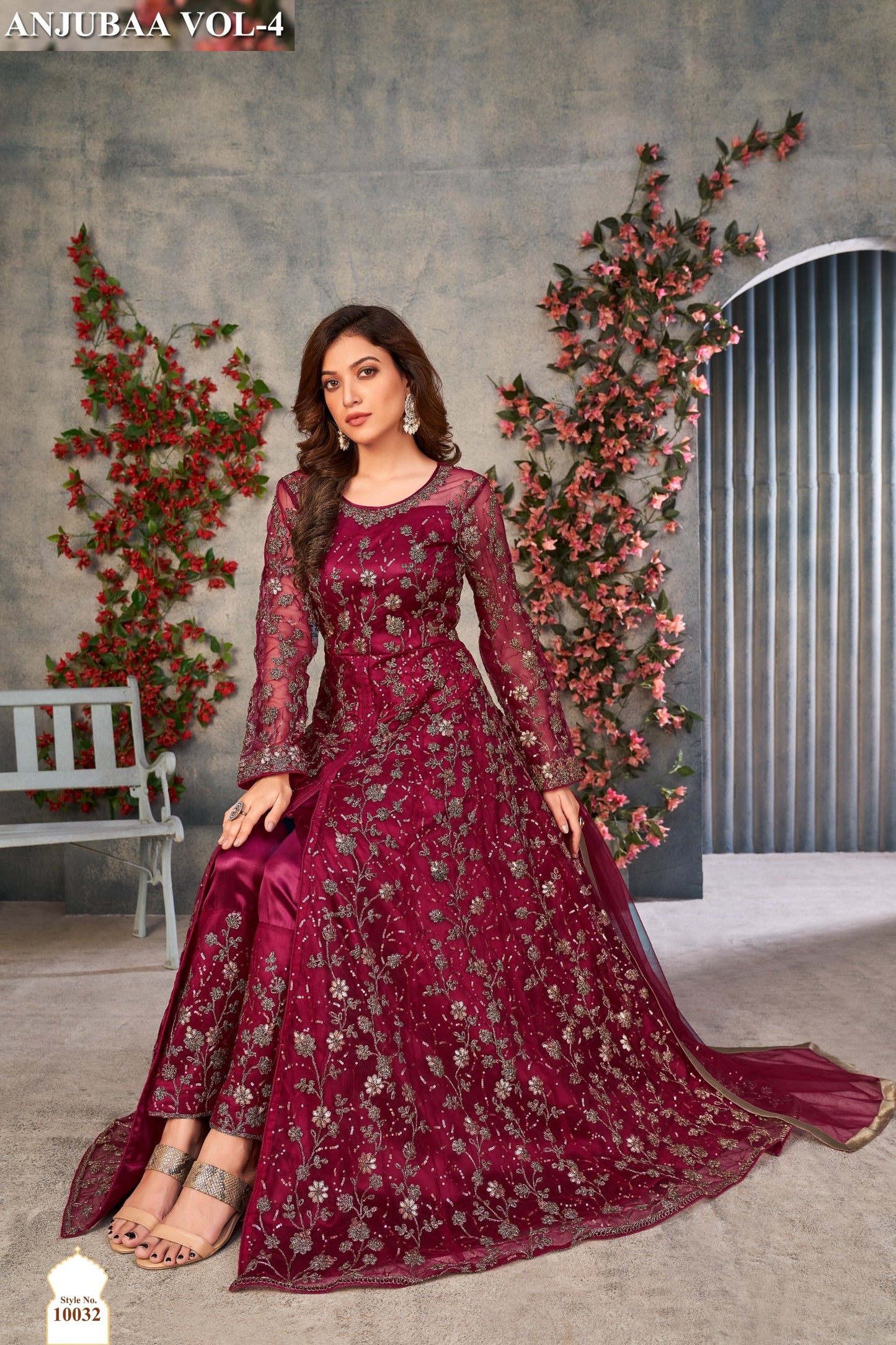 10032 Vol 4 Anjubaa Net Pakistani Salwar Suits