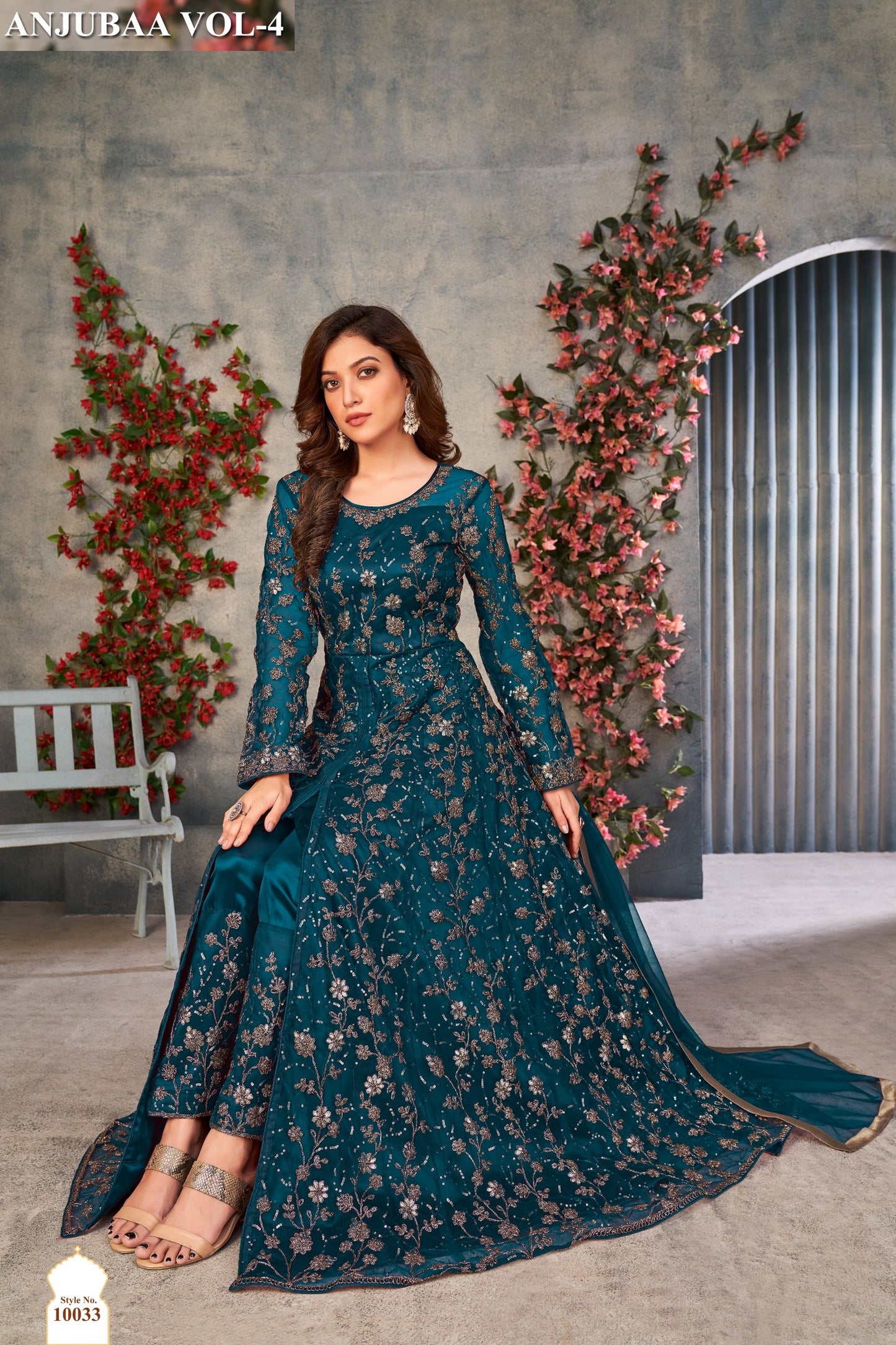 10033 Vol 4 Anjubaa Net Pakistani Salwar Suits