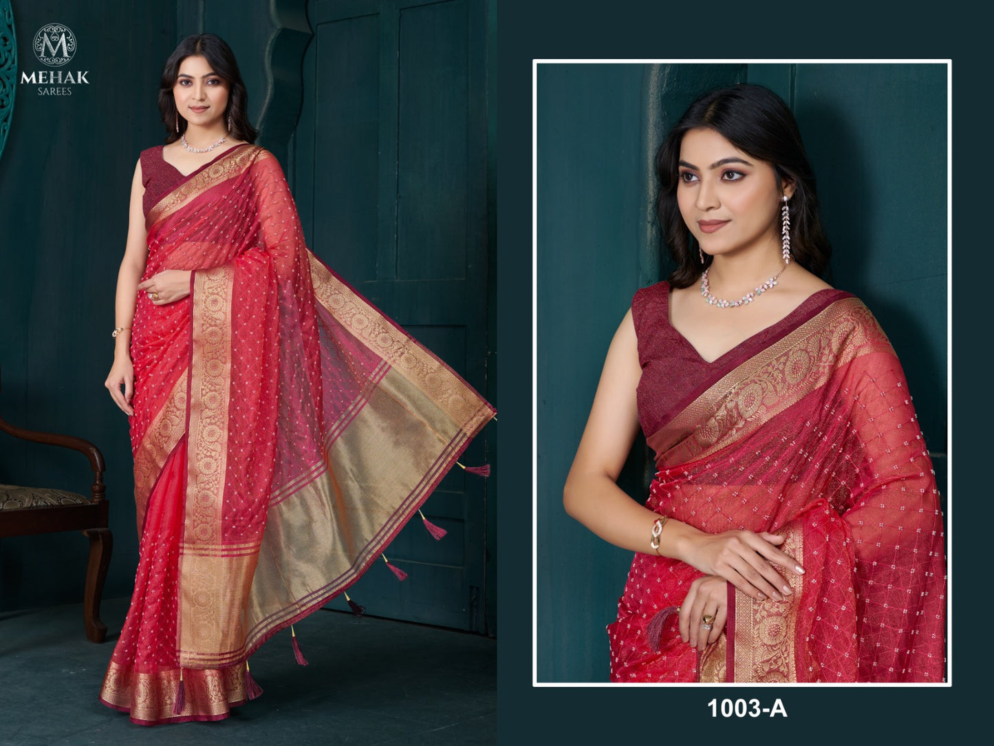 1003A Mehek Jacquard Sarees