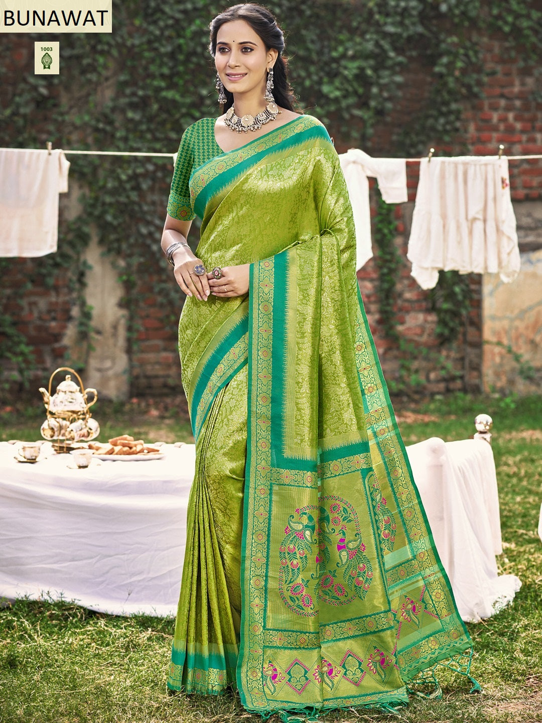 1003 Jardoshi Silk Bunawat Silk Sarees