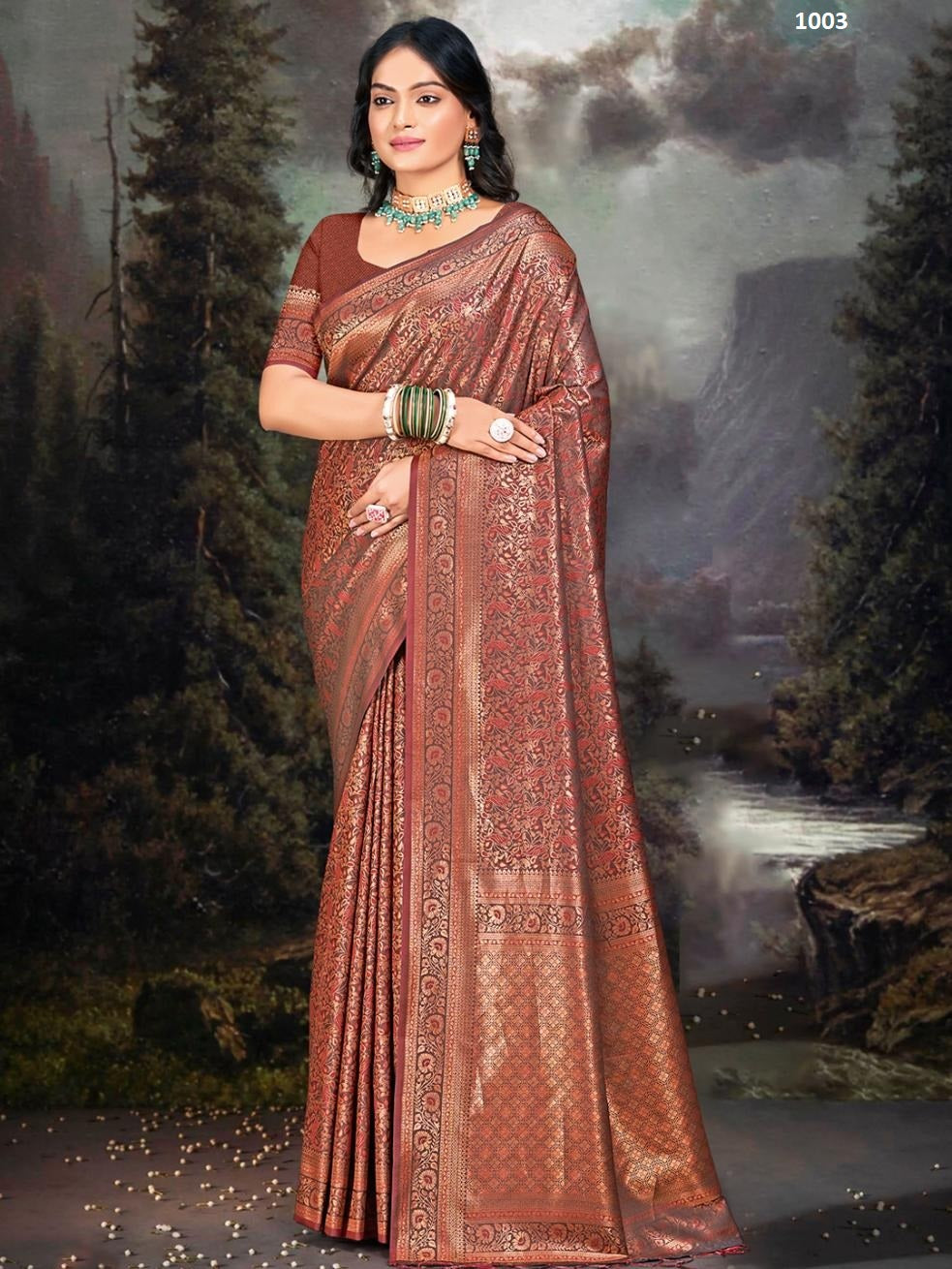 1003 Rajwadi Vol 06 Bunawat Sarees