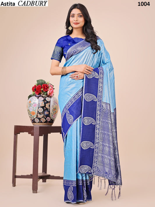 1004 Cadbury Astita Lichi Silk Sarees