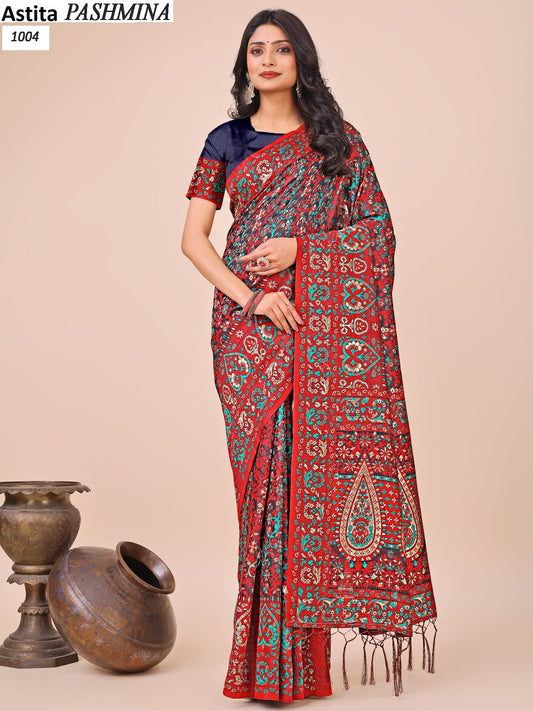 1004 Pashmina Astita Cotton Sarees