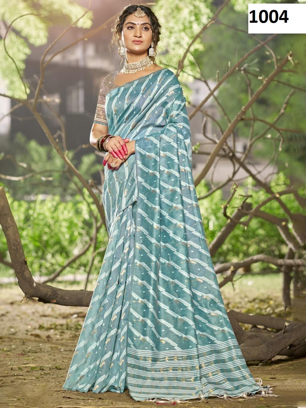 1004 Silver Line Vol 2 Bunawat Cotton Sarees