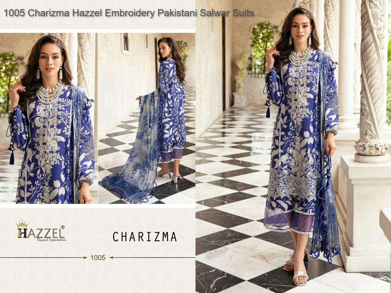 1005 Charizma Hazzel Embroidery Pakistani Salwar Suits