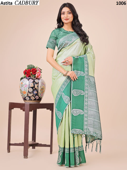 1006 Cadbury Astita Lichi Silk Sarees