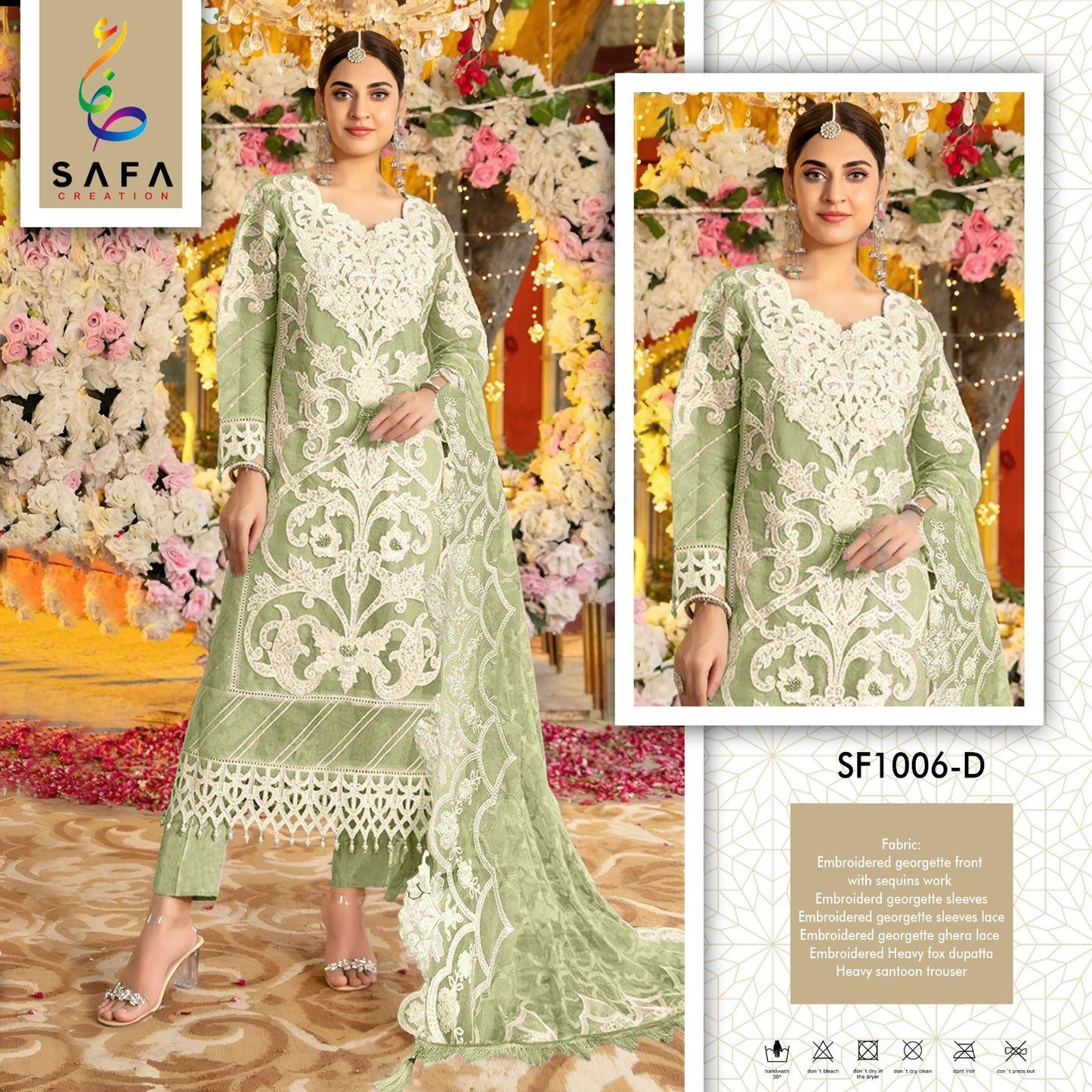 1006D Safa Creation Pakistani Salwar Suits