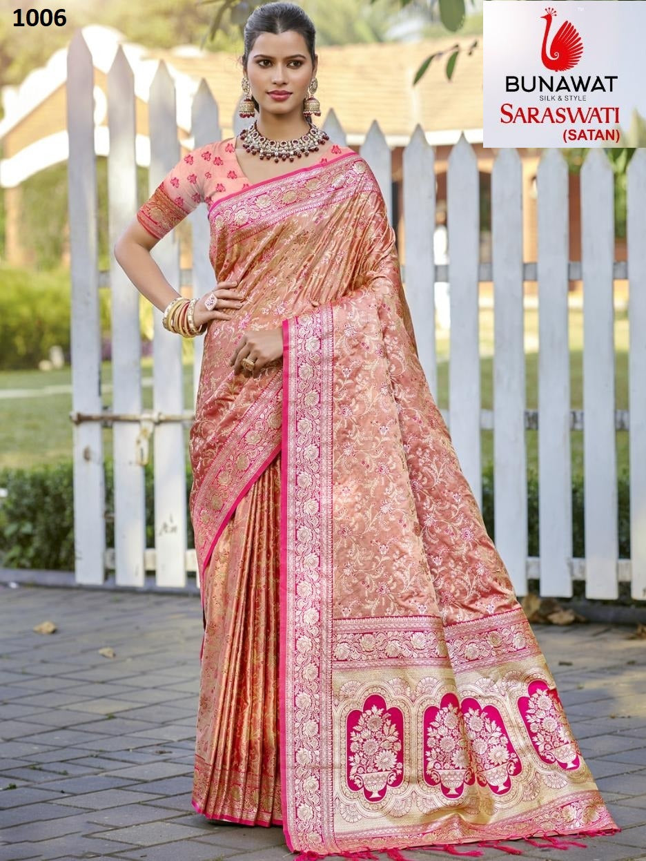 1006 Saraswati Satan Bunawat Silk Sarees