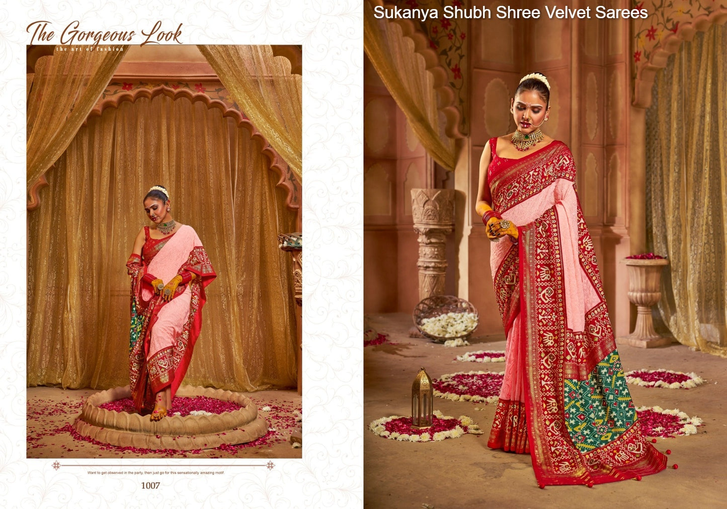 1007 Sukanya Shubh Shree Velvet Sarees