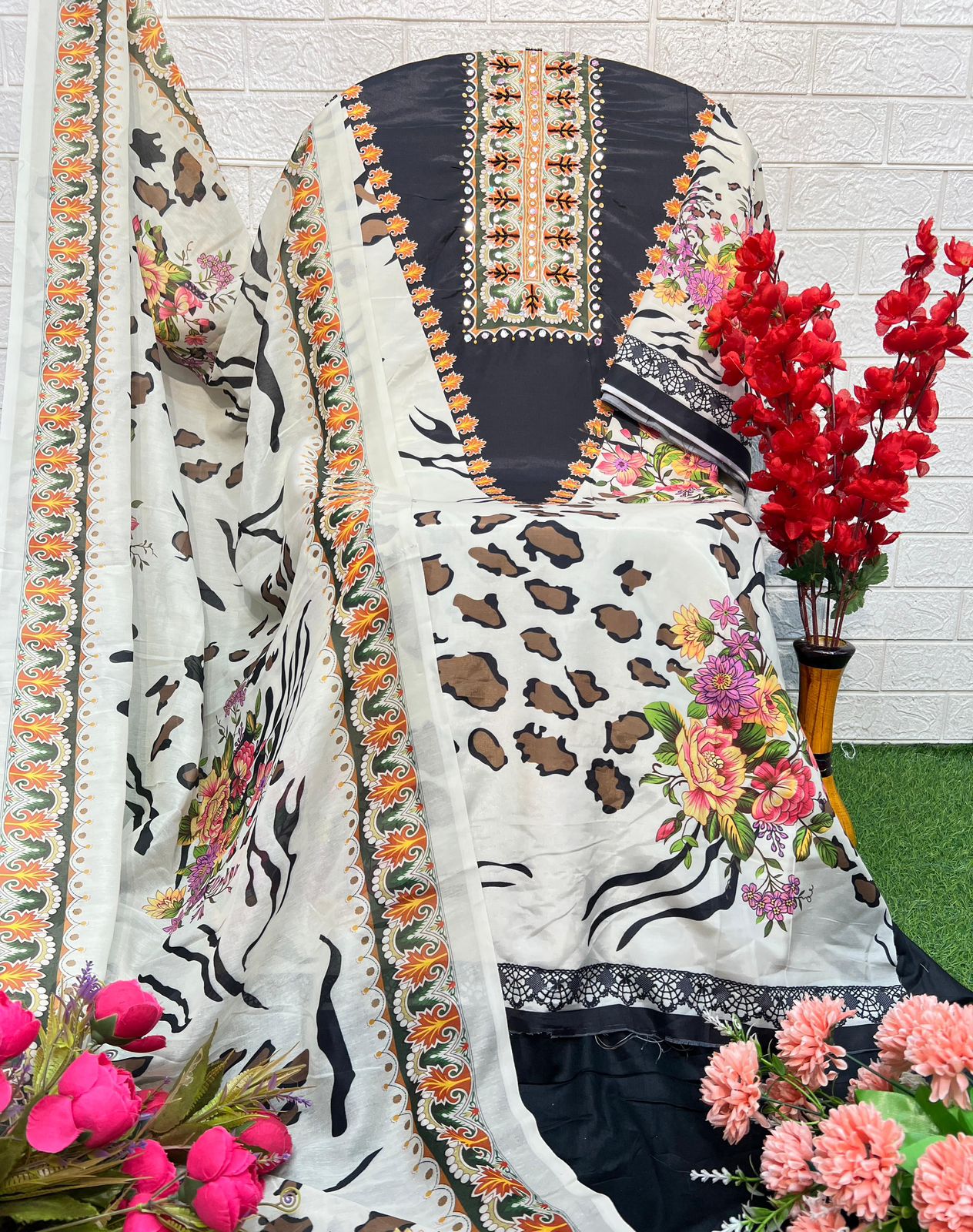 1007 Zs Textile Printed Karachi Unstitched Suits
