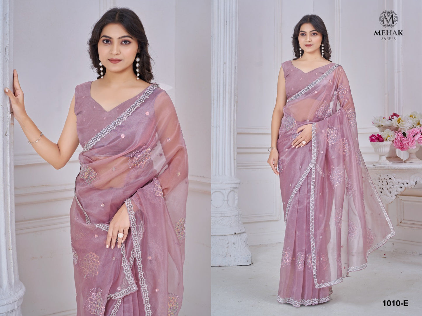1010E Mehek Soft Organza Sarees