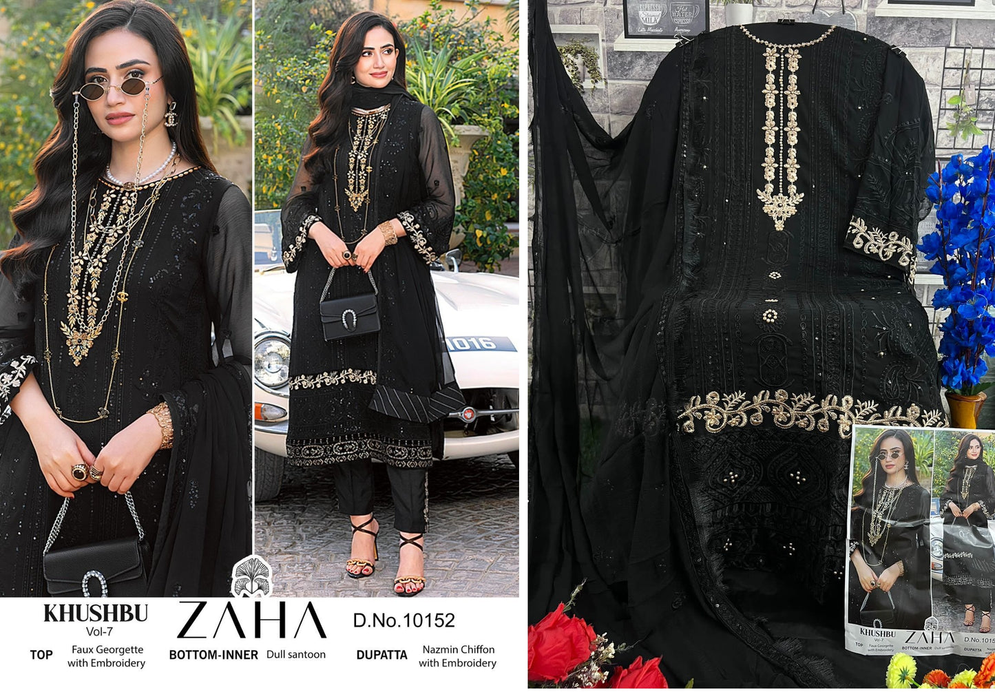 10152 Zaha Pakistani Salwar Suits