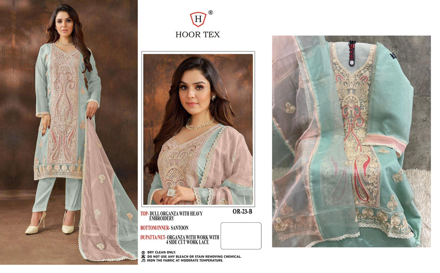 23-B Hoor Tex Pakistani Salwar Suits