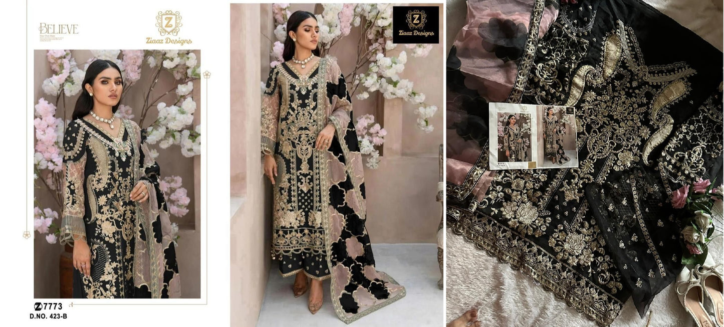 423B Ziaaz Designs Pakistani Salwar Suits