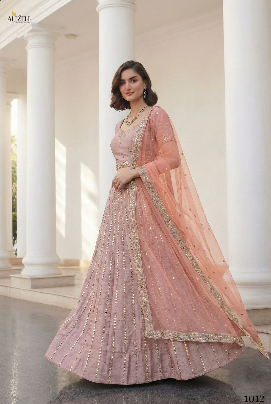 1012 Mirror Maze Alizeh Heavy Silk Lehenga Choli