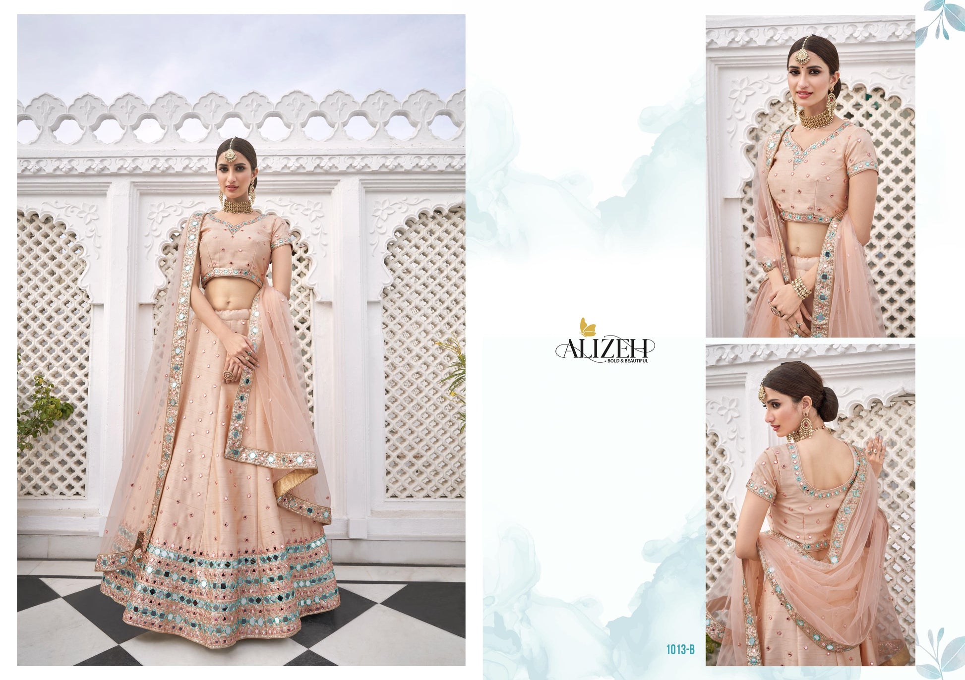 1013-B Alizeh Heavy Silk Lehenga Choli