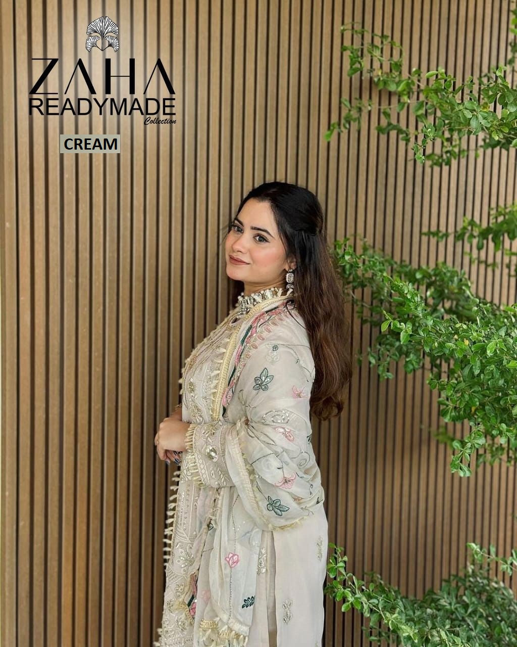 10145 Cream Gulaal Vol 1 Zaha Patch Pakistani Salwar Suits