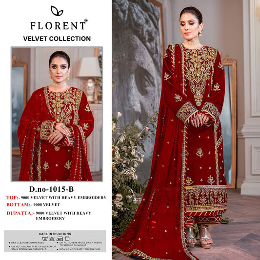 1015B Florent Embroidery Velvet Suits