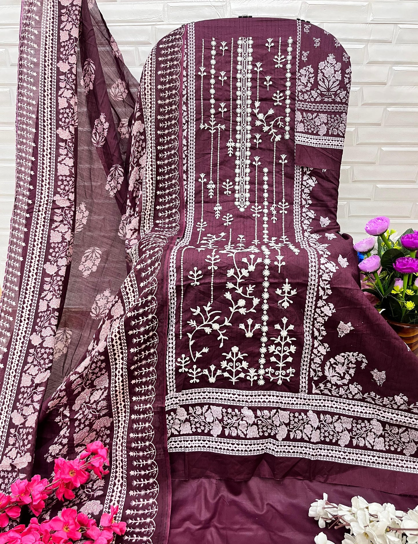 1016B Ezra Pure Cotton Pakistani Salwar Suits