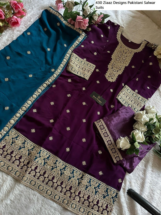 430 Ziaaz Designs Pakistani Salwar Suits