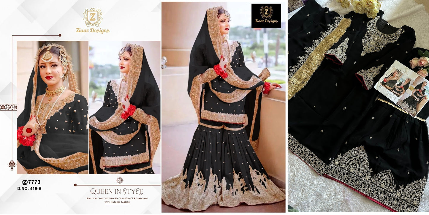 419B Ziaaz Designs Pakistani Salwar Suits
