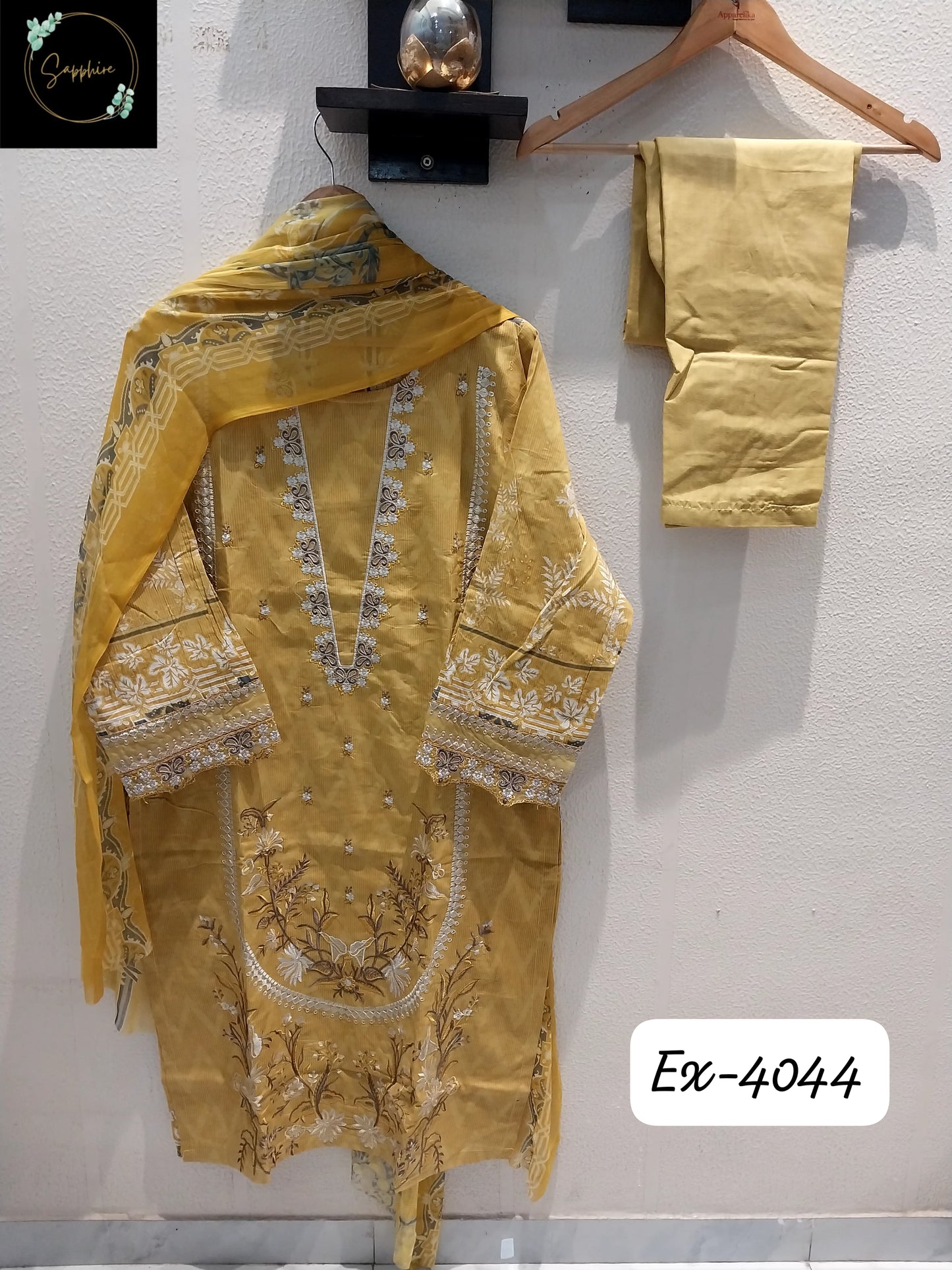 4044 Yellow Sapphire Pakistani Readymade Suits