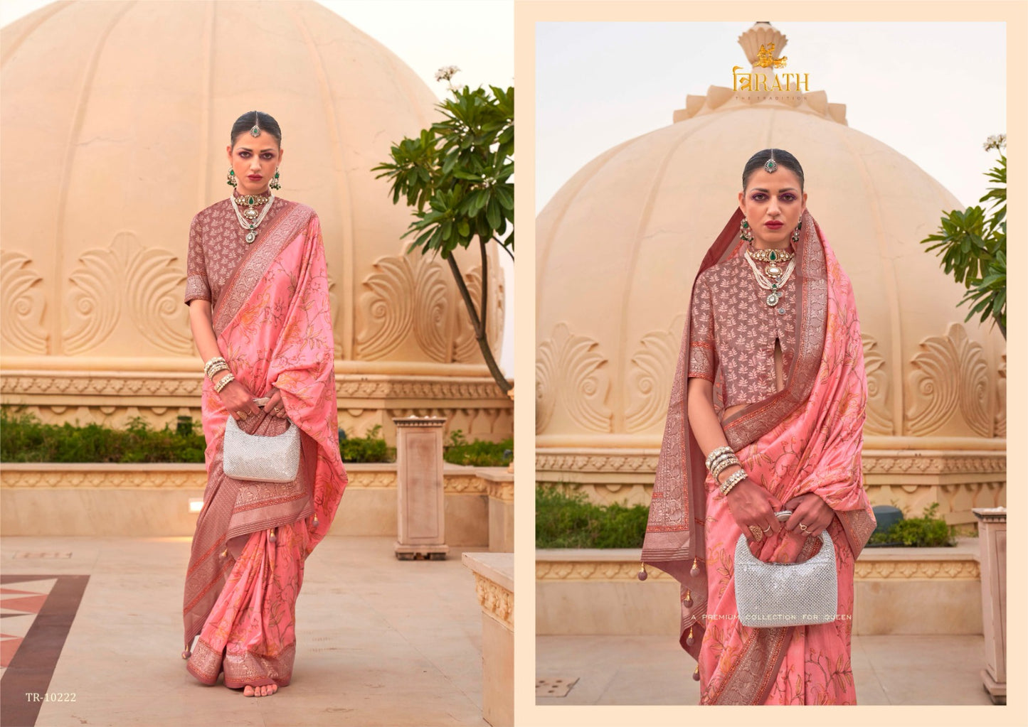 10222 Sinhasan Trirath Sarees