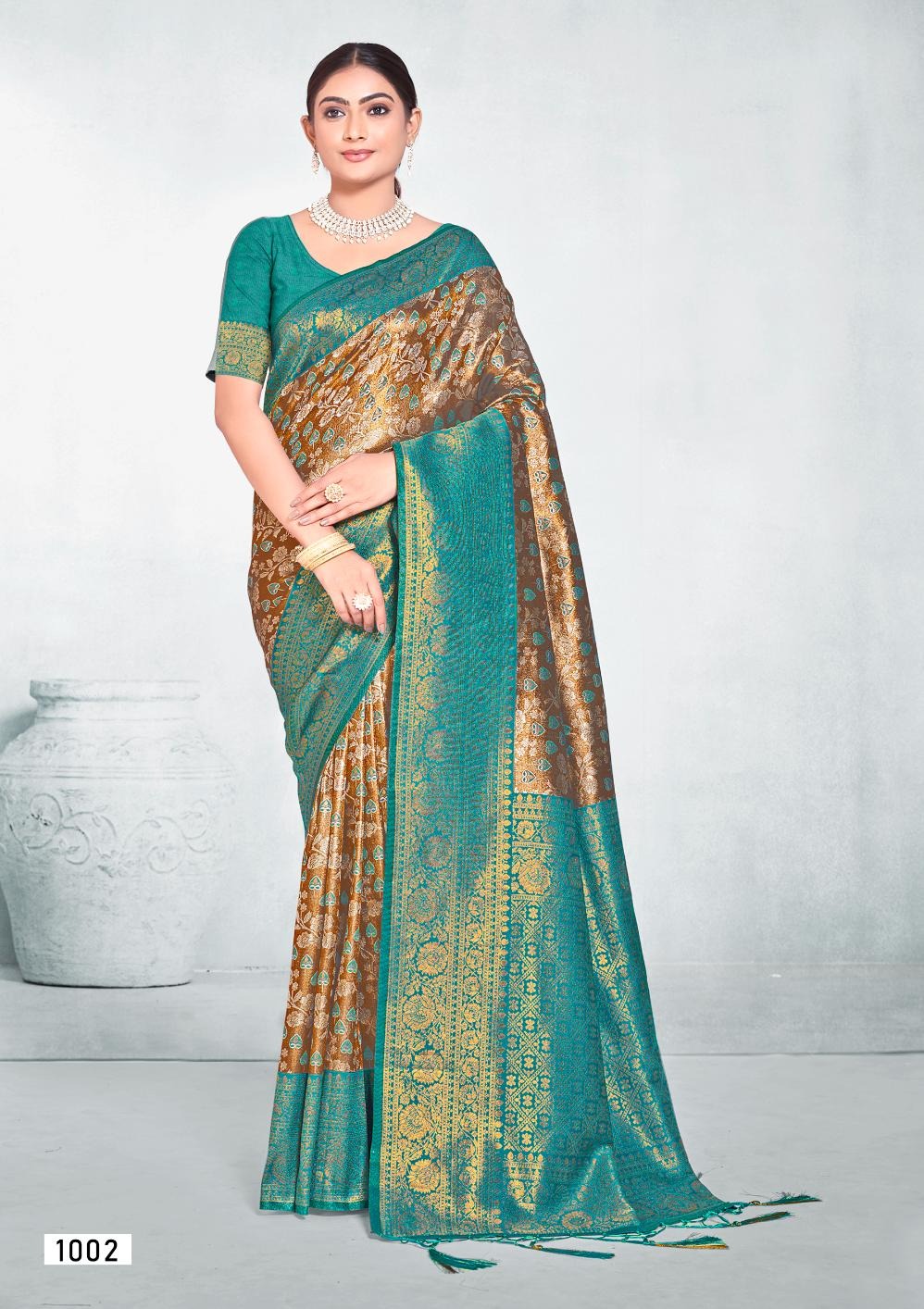 1002 Cadbury Silk Vol 9 Bunawat Sarees