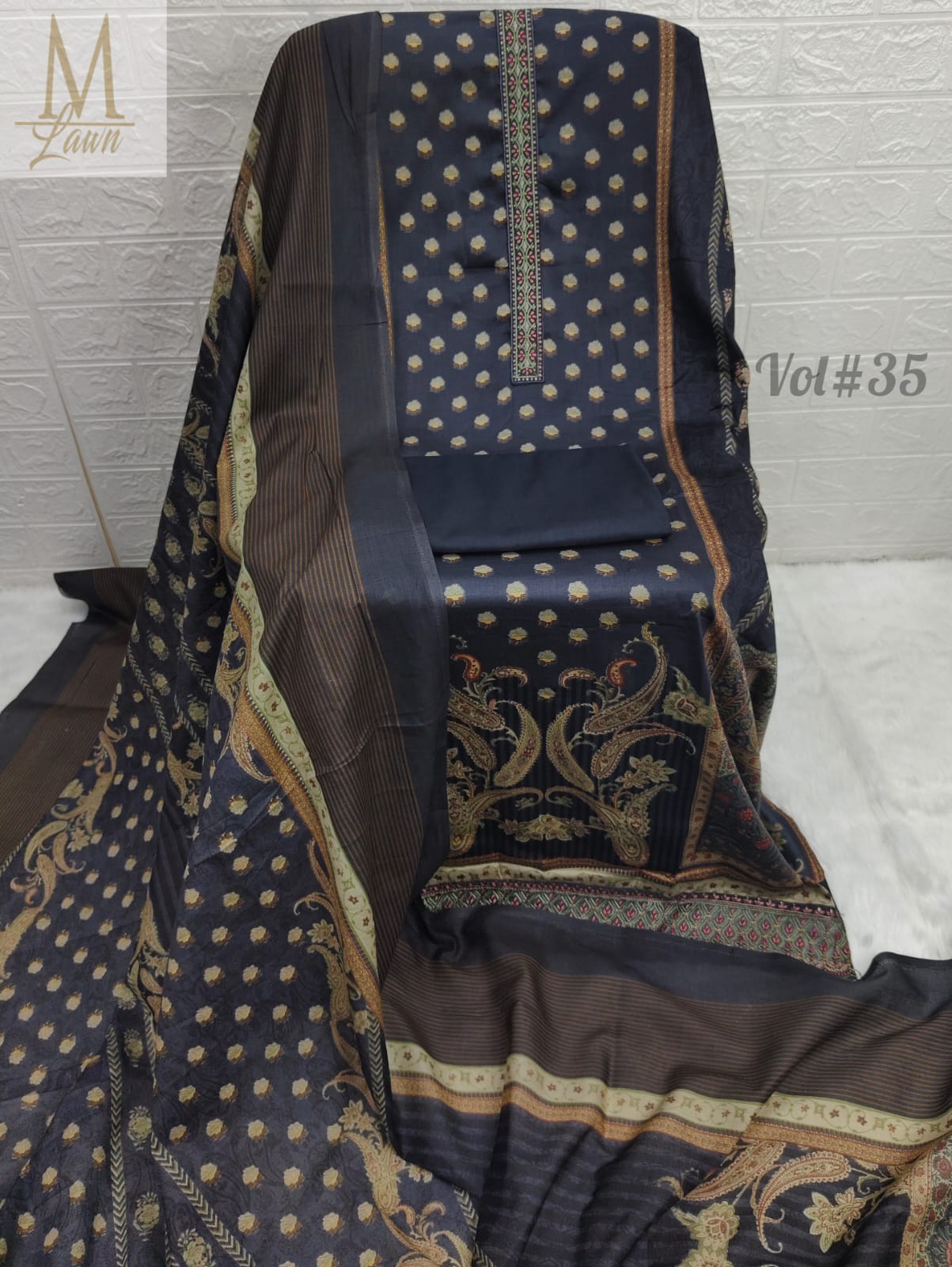 Vol 37 Blue M Lawn Pakistani Salwar Suits