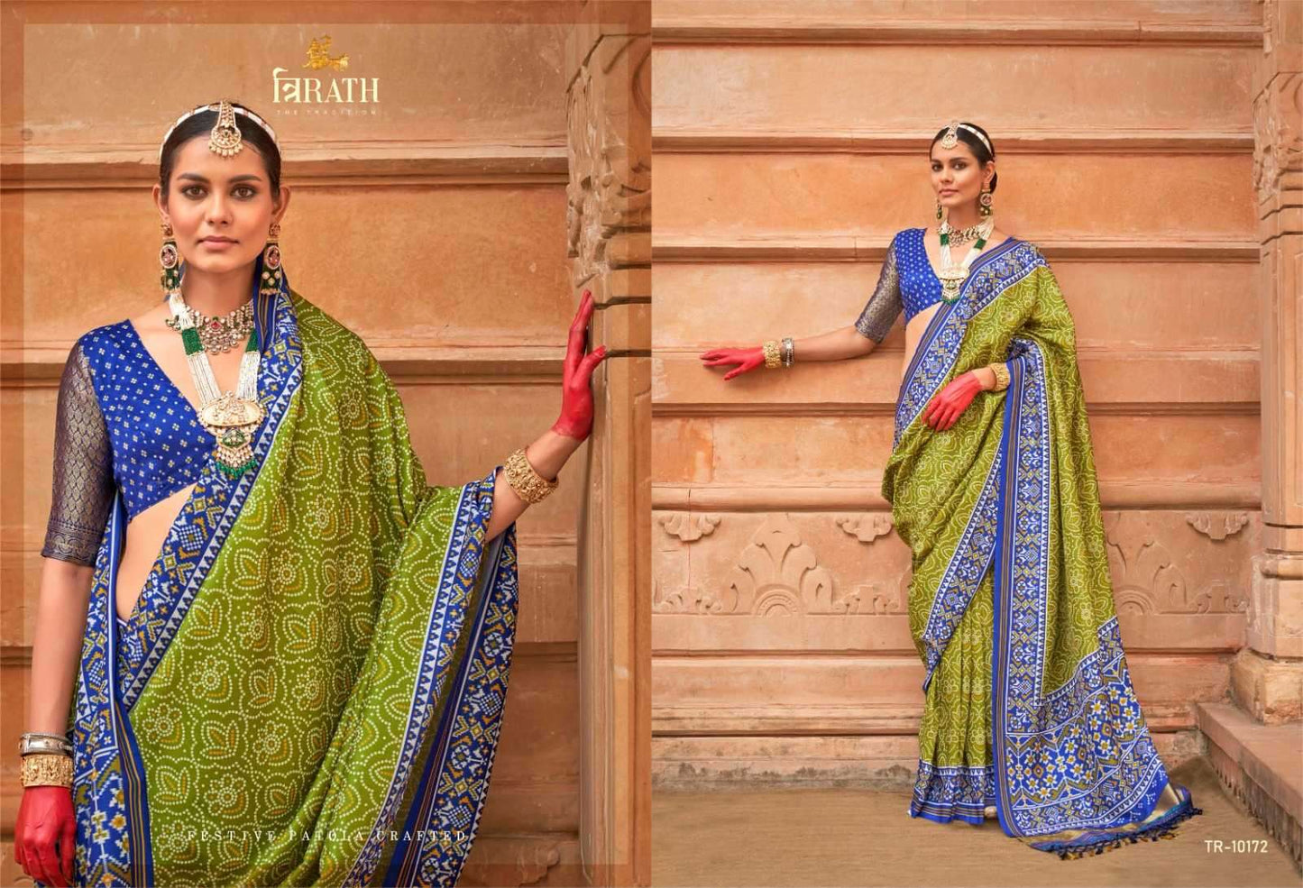 10172 Tirth Patola Trirath Pv Silk Sarees