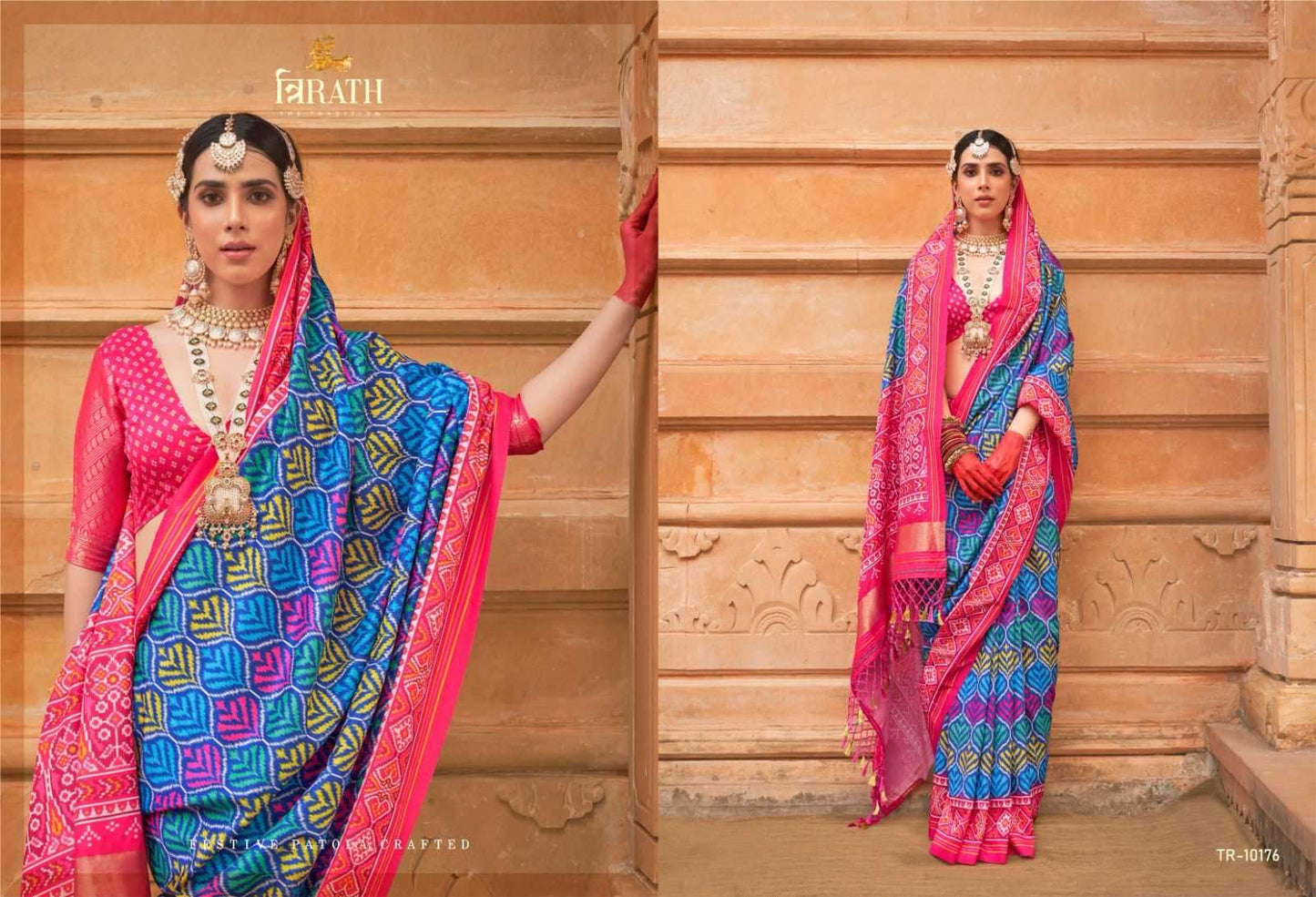 10176 Tirth Patola Trirath Pv Silk Sarees