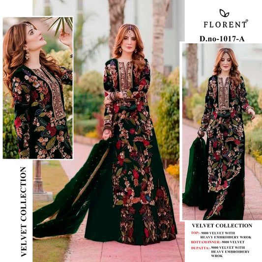 1017A Florent Embroidery Velvet Suits