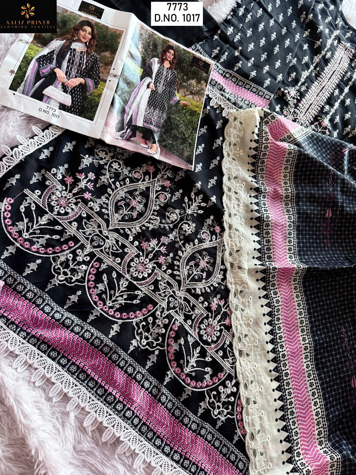1017 Aaliz Print Embroidery Pakistani Salwar Suits