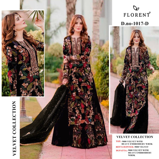 1017D Florent Embroidery Velvet Suits