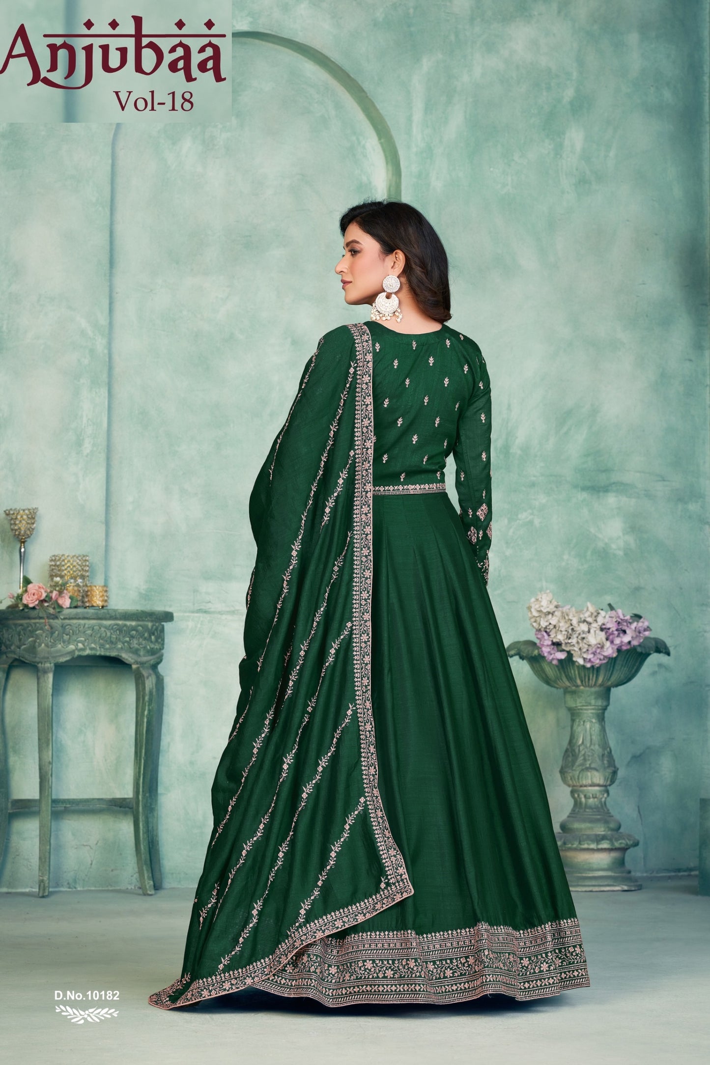 10182 Vol-18 Anjubaa Silk Unstitched Suits