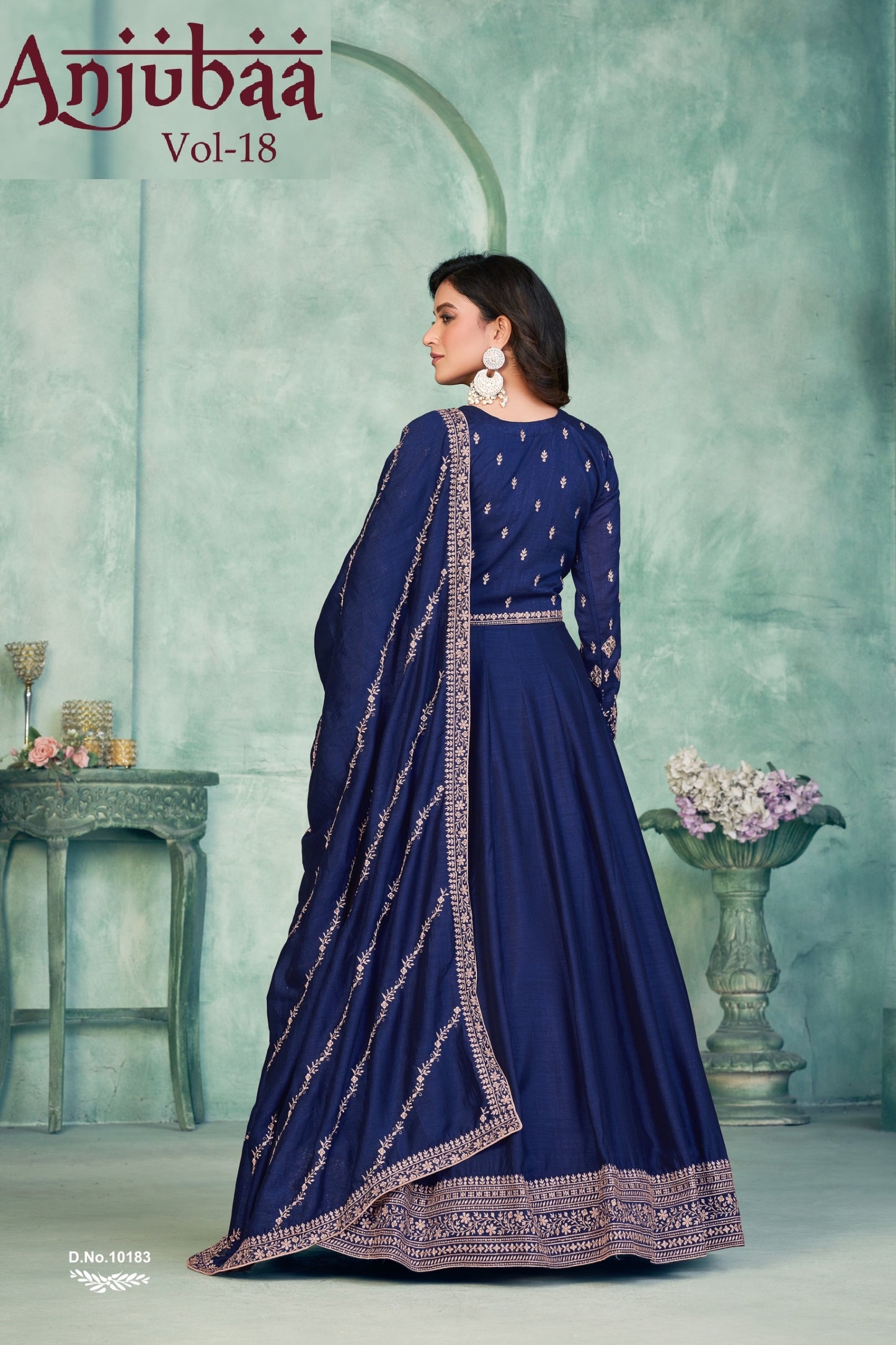 10183 Vol-18 Anjubaa Silk Unstitched Suits