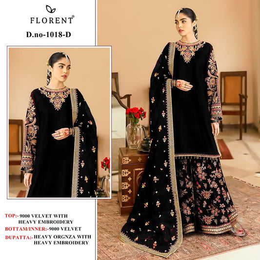 1018D Florent Embroidery Velvet Suits