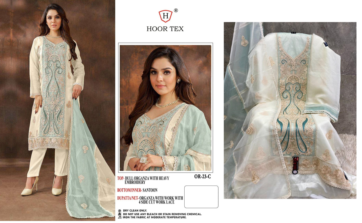 23-C Hoor Tex Pakistani Salwar Suits