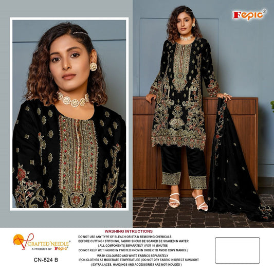 824B Crafted Needle Pakistani Readymade Suits